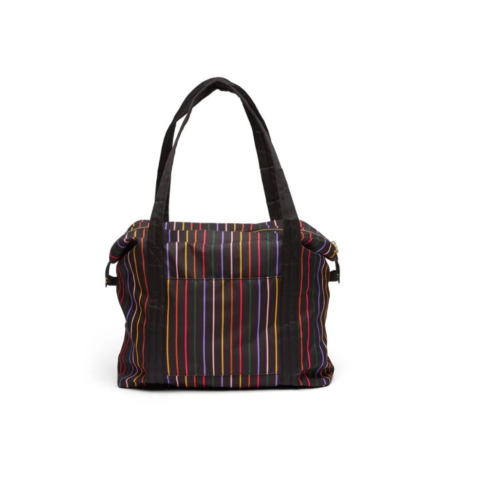 🌸 ban.do Getaway Weekender Bag in Disco Stripe NWT